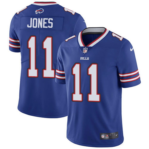 Nike Bills #11 Zay Jones Royal Blue Team Color Youth Stitched NFL Vapor Untouchable Limited Jersey - Click Image to Close